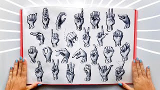 Sketchbook Challenge! 100 Hands in 3 Days