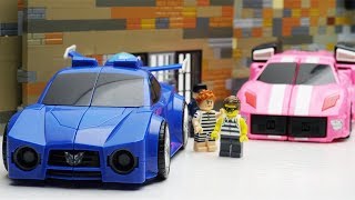 Miniforce Transformers Robot Animation! Slime Toys! Lego Prison Break & ATM Fail #BobToysreview