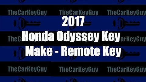 2014 2015 2016 2017 Honda Odyssey Key Made- Remote Key + Program