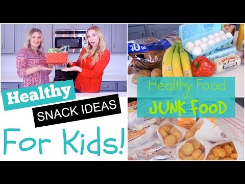 Easy & Healthy Snack Ideas for Kids! Which is Cheaper?? Junk Food vs. Healthy Food