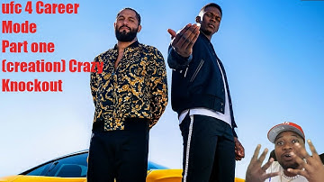 UFC 4 Career Mode Part 1 (Creation) *CRAZY KNOCKOUT*