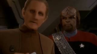 Odo and Worf talk about security and order