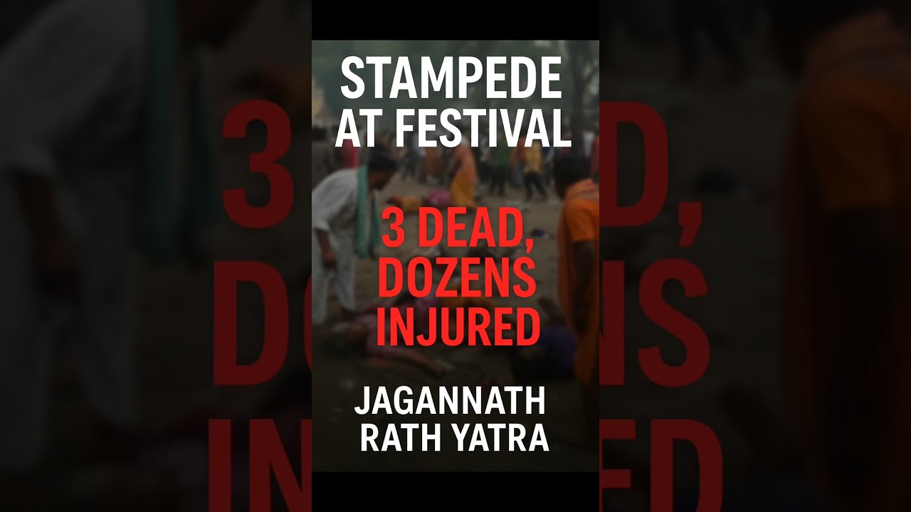 Deadly Stampede at Indian Festival:3 Killed,50 Injured in Odisha Tragedy🇮🇳 