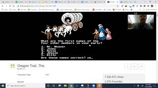 Oregon Trail Computer Game Instructions