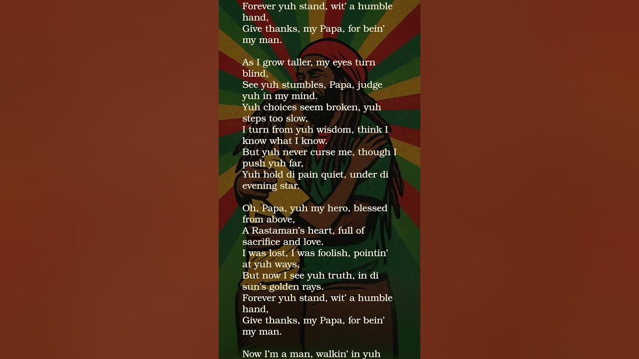 Papa, My Lion Heart | Soulful Reggae Tribute to a Father’s Love and Sacrifice | Official Video Papa, My Lion Heart | Soulful Reggae Tribute to a Father’s Love and Sacrifice | Official Video
