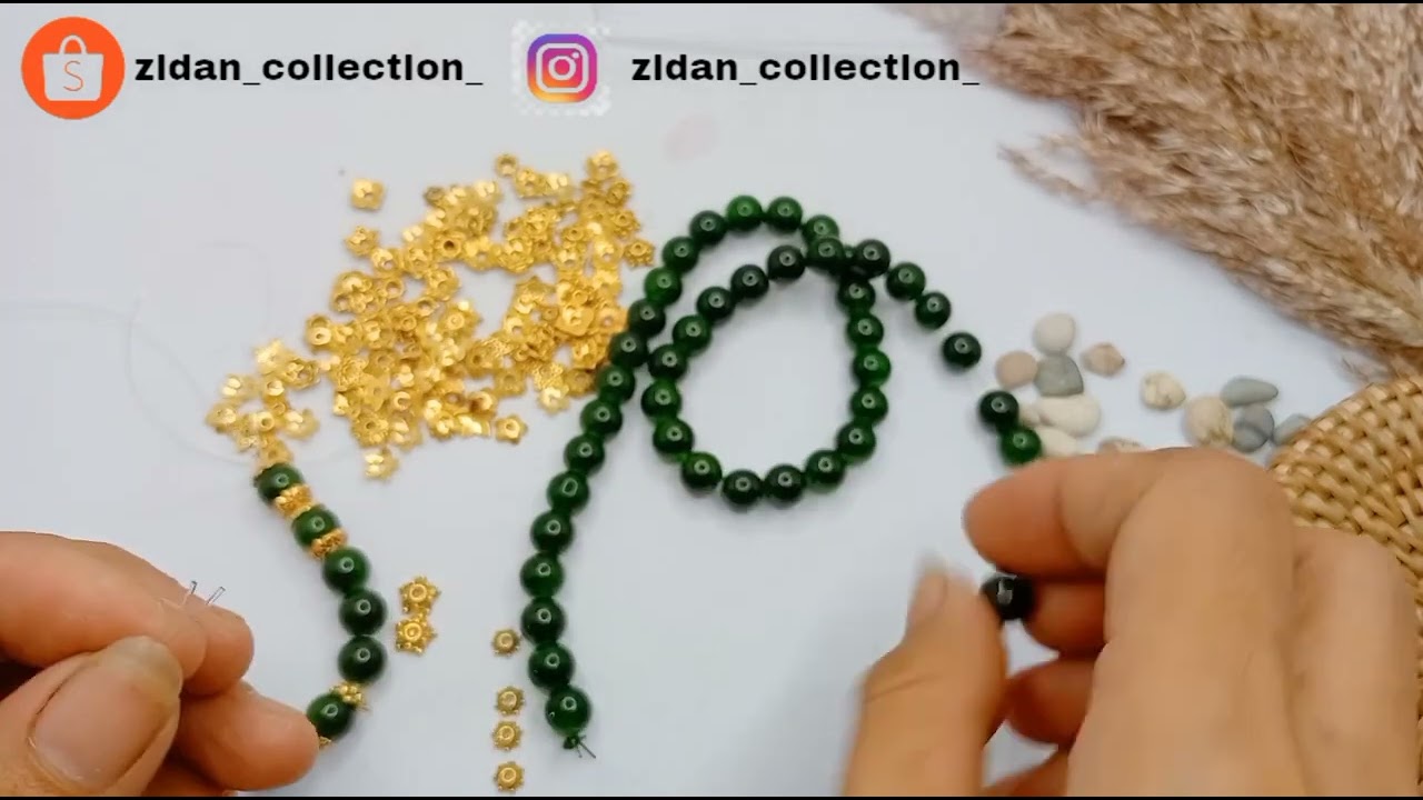ide bisnis saat pandemi | cara membuat gelang batu giok | gelang mutiara | gelang etnik #gelang
