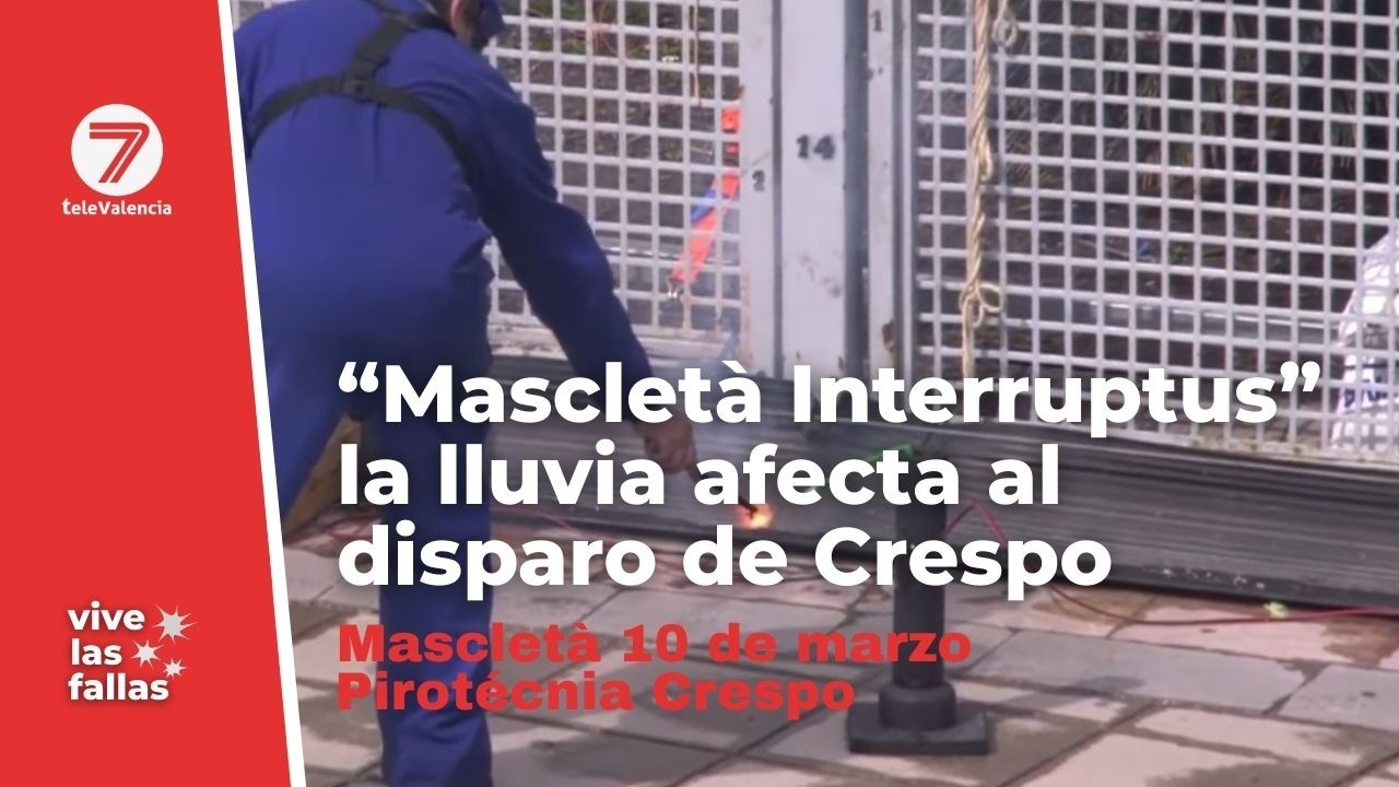 Mascletá 10/03/26: La lluvia impide que la mascletà explote como toca y afecta al disparo