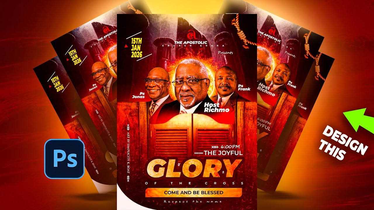 HOW TO DESIGN A CHURCH POSTER / NEW STYLE.