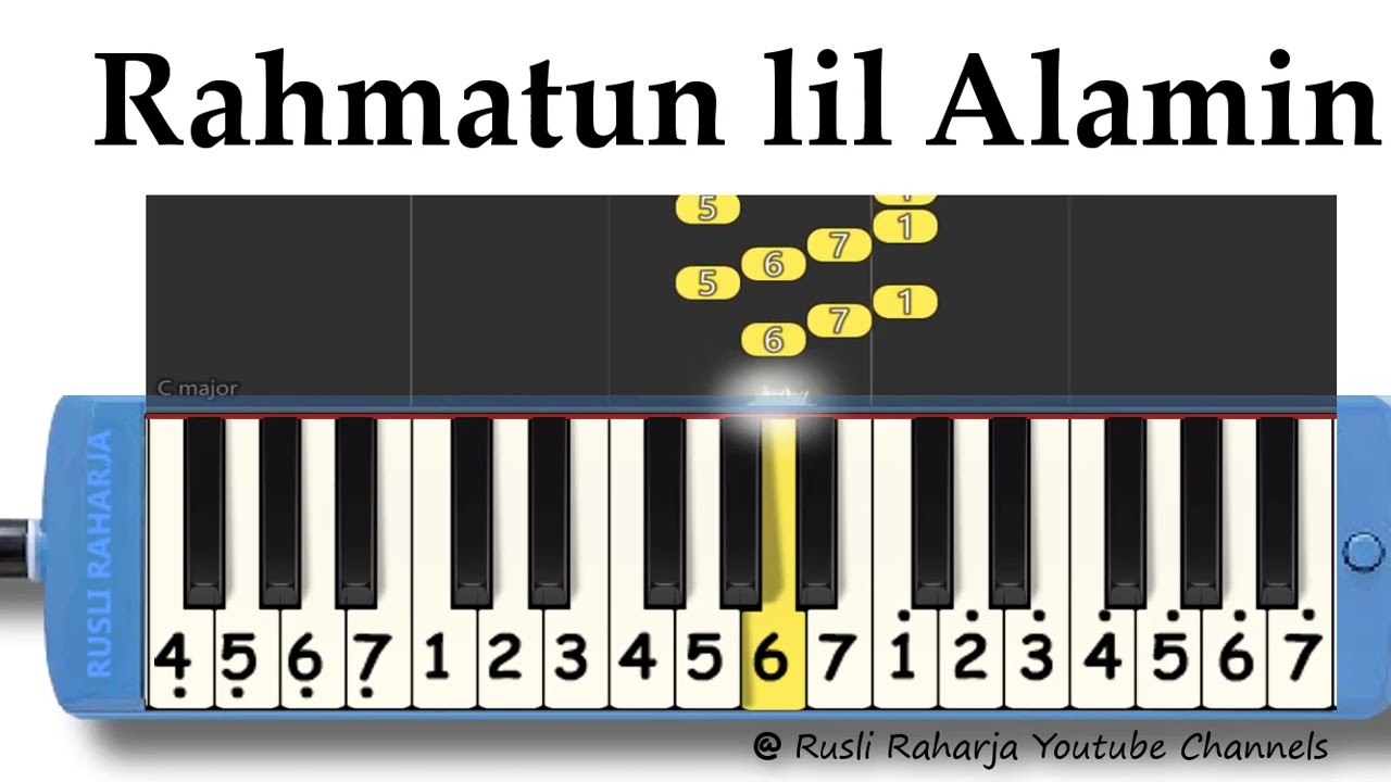 Rahmatun lil alamin not pianika