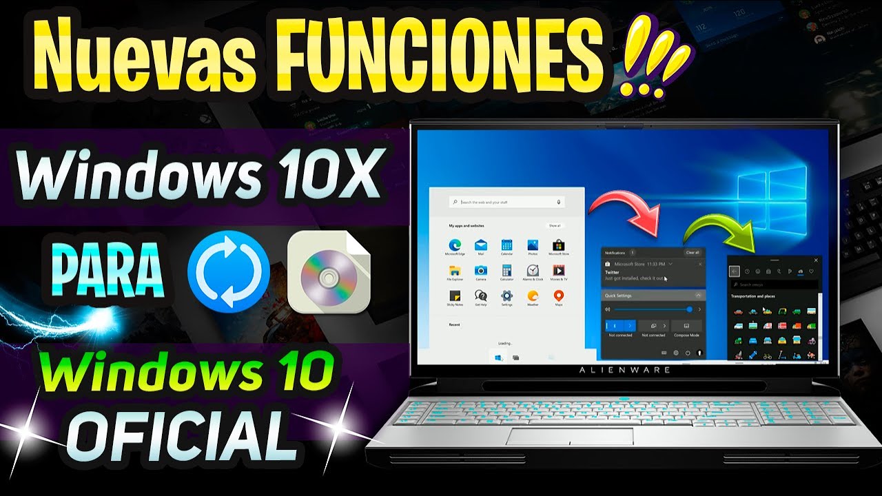 ⚡Nuevas FUNCIONES Windows 10X para WINDOWS 10 2004 / MEJORAS de UPDATE ...