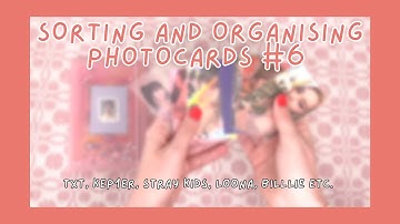 ♡ Sorting & organising photocards #6 🌸 Almost completing ot5 txt Thursdays Child