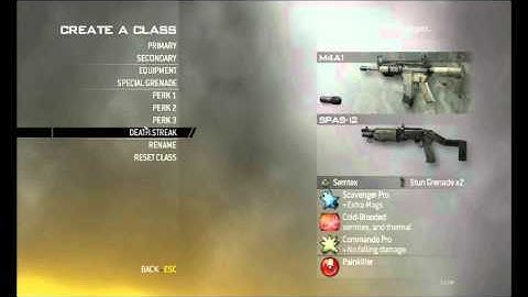 MW2: Class setup for tactical nuke!