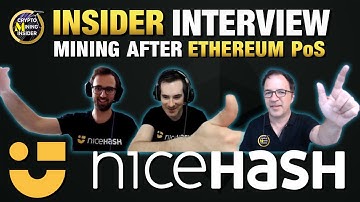 Nicehash INSIDER Interview | ETHEREUM PoS Mining Outlook, Alt Coin Mining |The 1st 100% LHR Unlocker