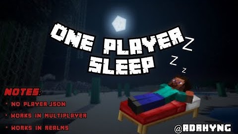 Best One Player Sleep Addon in Minecraft Bedrock Edition