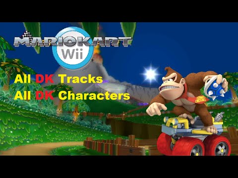 Mario Kart Wii All Donkey Kong Tracks Characters