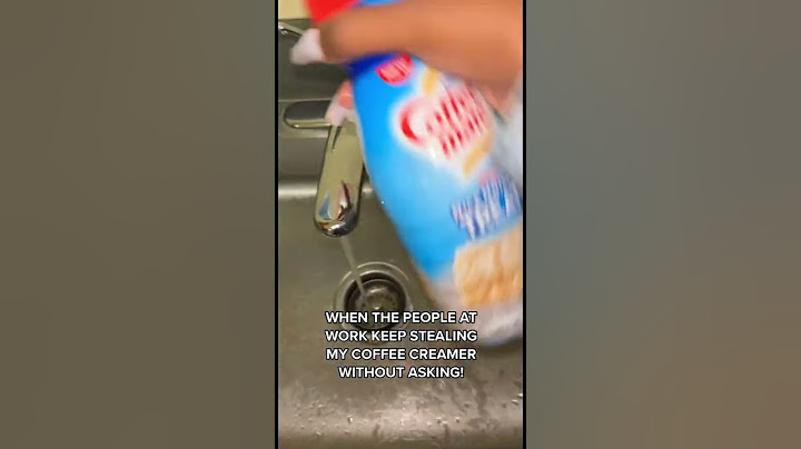 After coworkers keep stealing woman's coffee creamer, she leaves them a surprise! #shorts