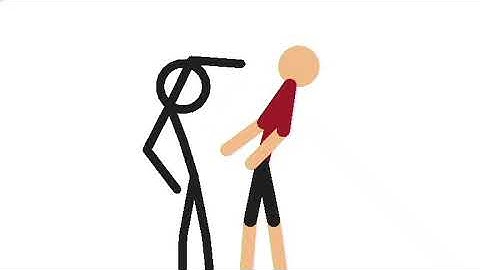 One sided fight Simple stick animation