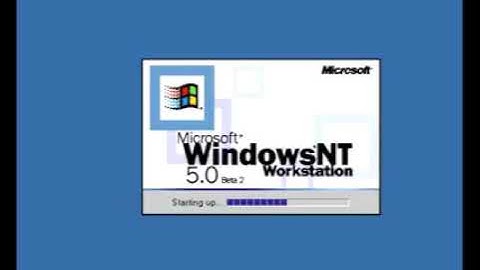Windows 2000 (Codename NT 5.0) Beta 2 Builds 1859 - 1906 Sounds