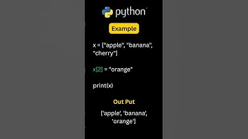 Python List Update | Change List Items Easily (Python Tutorial #Shorts)