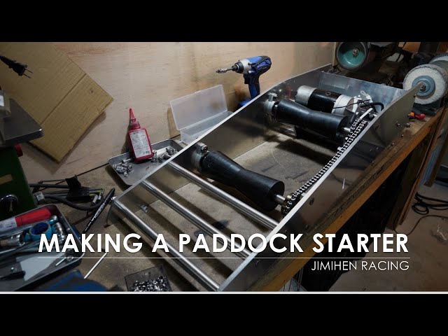 Making a paddock starter roller starter レースバイク用エンジン