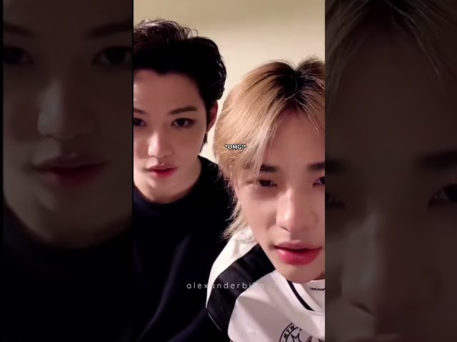 Hyunjin and Felix struggling with filters…#straykids #kpop #shorts class=
