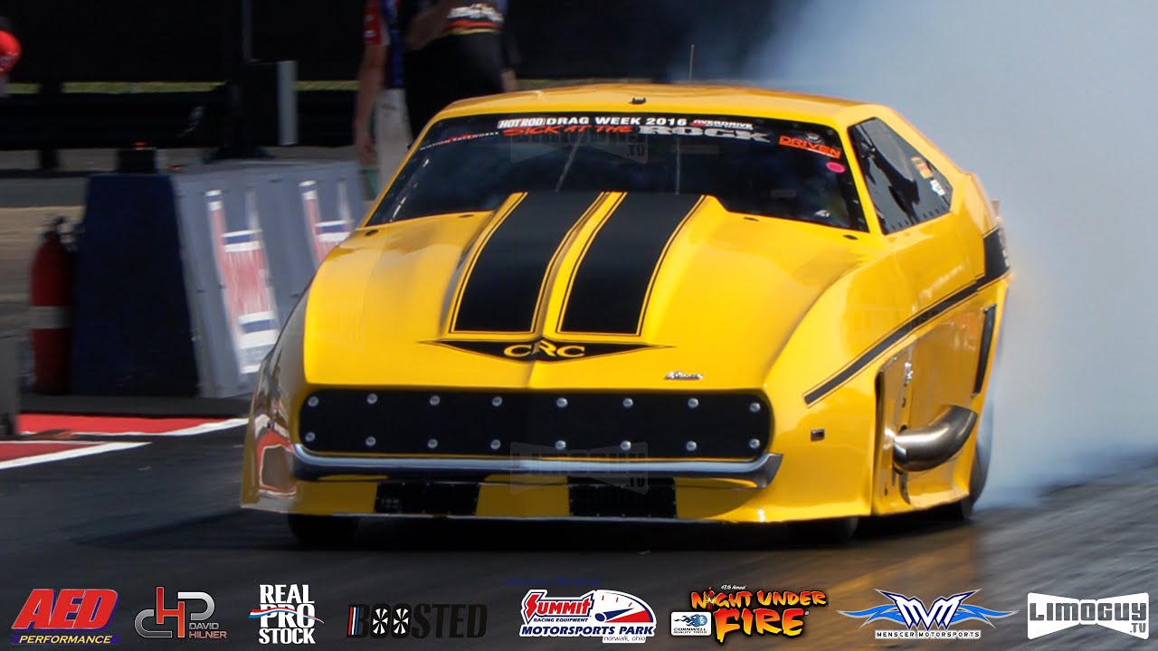 BOOSTED - Jeff Lutz (LUTZ RACE CARS) Rips Off A 5.991 In His STREET LEGAL PRO MOD @ Night Under Fire