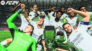 FC 24 - Real Madrid vs Bayer Leverkusen - UEFA Super Cup 2024 Final Match [4K60]