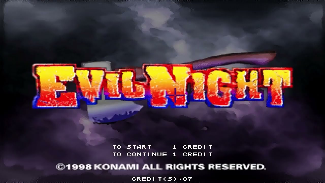Evil Night Konami M2 game on MAME- distorted sound