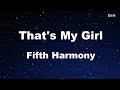 That's My Girl - Fifth Harmony Karaoke 【With Guide Melody】 Instrumental