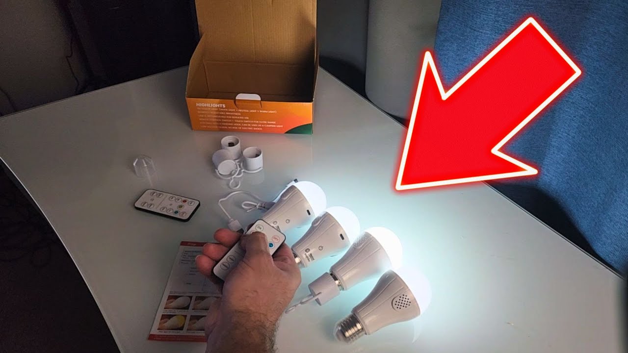 Neporal MagicGlow Rechargeable Light Bulbs | USB Charger Cable 