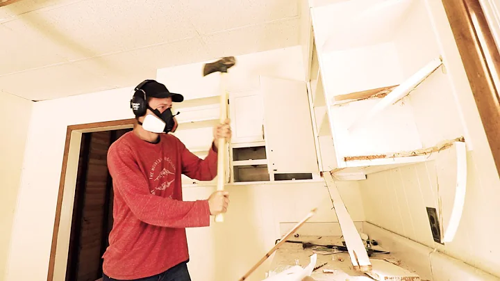 You Won't Believe How Fast The Kitchen Disappeared! (home renovation demolition)