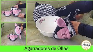 AGARRADORES DE OLLAS DE VAQUITA - FÁCIL DE HACER!!