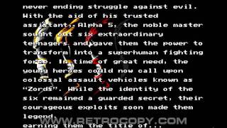 Mighty Morphin Power Rangers - The Movie (Sega Genesis / Mega Drive) Intro