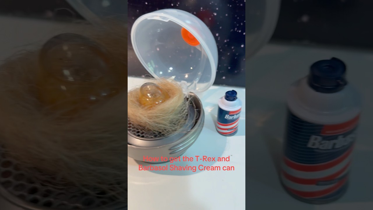 How to get the T-Rex and Barbosol shaving cream can in the Jurassic World Miniverse