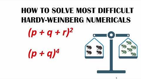 Hardy Weinberg Equilibrium # Most difficult questions ever #CSIR #DBT #NEET #GRE-BIOLOGY
