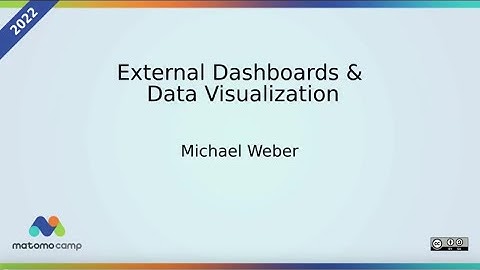 Matomo External Dashboards & Data Visualization