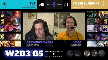 CLG vs Golden Guardians | Week 2 Day 3 S11 LCS Spring 2021 | CLG vs GG W2D3
