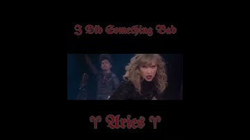 Your Reputation Song By Your Zodiac Sign (Part 1/3) #taylorswift  #reputation
