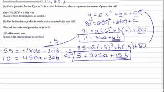 Quadratic Fit