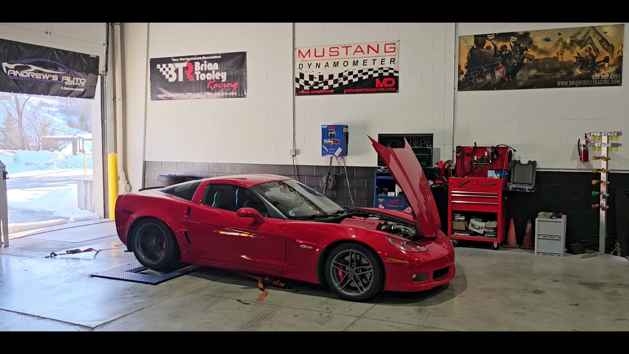 2006 C6 ZO6 on dyno for tuning with new setup, LS3 heads / BTR redhot cam