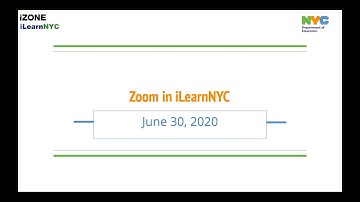 Using Zoom in iLearnNYC LMS / Brightspace