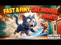 FAST &amp; FUNNY CAT MOUSE FIGHT! 🐱🐭 | Jax &amp; Pip: Non-Stop Cartoon Chaos! 