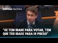 "IDADE PARA VOTAR, IDADE PARA IR PRESO": NIKOLAS FERREIRA DEFENDE REDUÇÃO DA MAIORIDADE PENAL