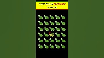 Test Your Memory Power#brain out#viral video#viral short#braintest #memorytest #short video#quiz