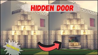 Minecraft | How to make Hidden Piston Door | Redstone Tutorial