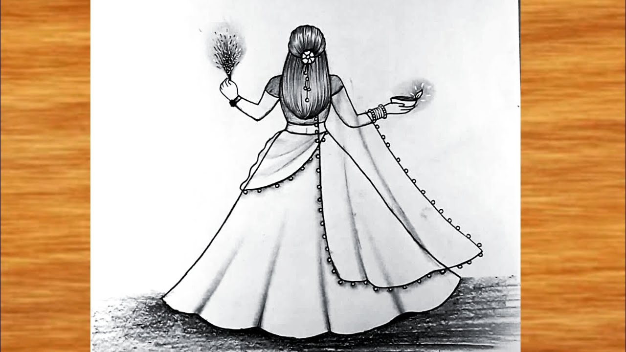 Beautiful Diwali Drawing || Happy Diwali poster Drawing || Drawing for beginners easy||Deepavali art