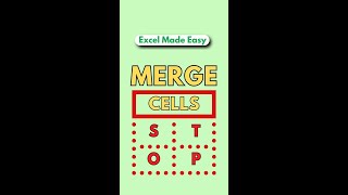 Stop Merging Cells