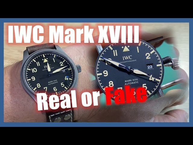 REAL&FAKE WATCHES 洋書 ロレックス IWC Fake IWC Mark XVIII Heritage review - YouTube