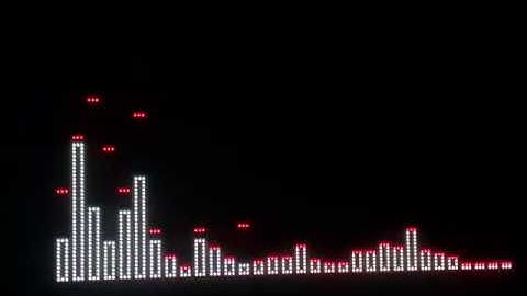 first try spectrum analyzing (FFT) with ESP32, INMP411 microphone and RGB matrix panel