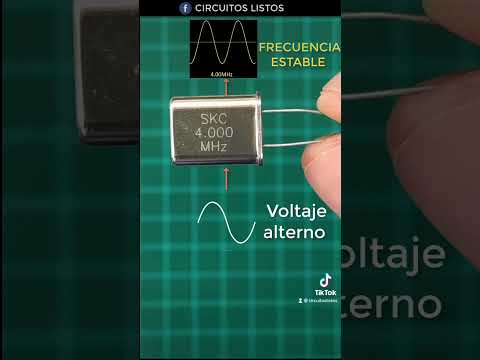 Como funciona un oscilador de cristal #electronica #ingenieria #electronics #oscilador #cristal